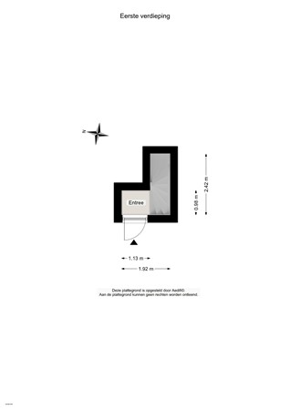 Floorplan - Slachthuisstraat 186, 9713 MK Groningen